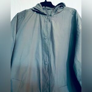 Eileen Fisher size S gray raincoat